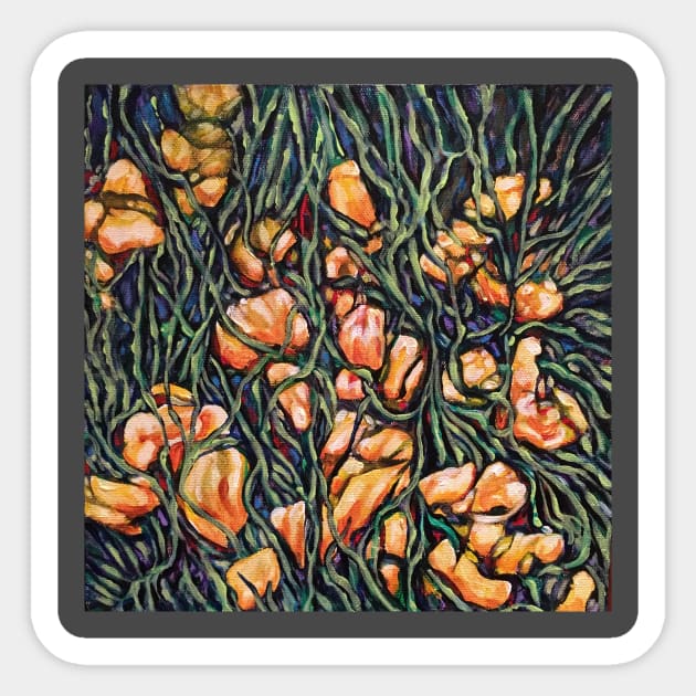 Sweet pea tangle Sticker by AmyKalish